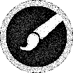 A small drawing of a paintbrush