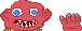 A pixel art portrait of a man smiling